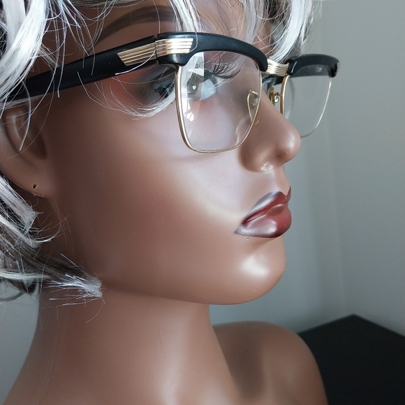 Black and Gold Filled Eyeglasses - Picture 6 of 15